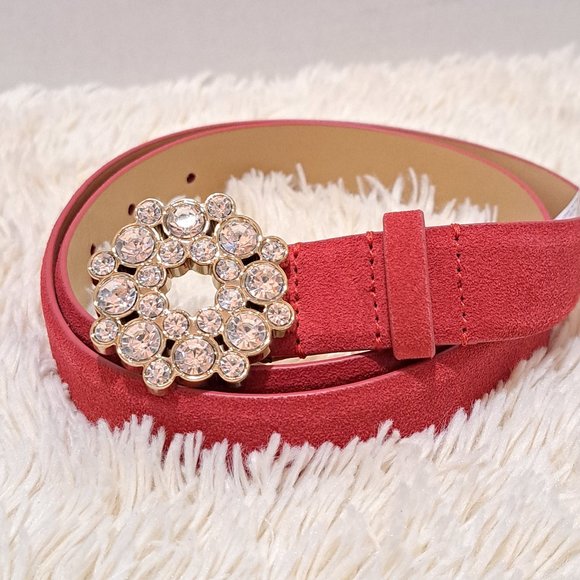 Talbots Red Leather NWT Belt - Picture 1 of 9